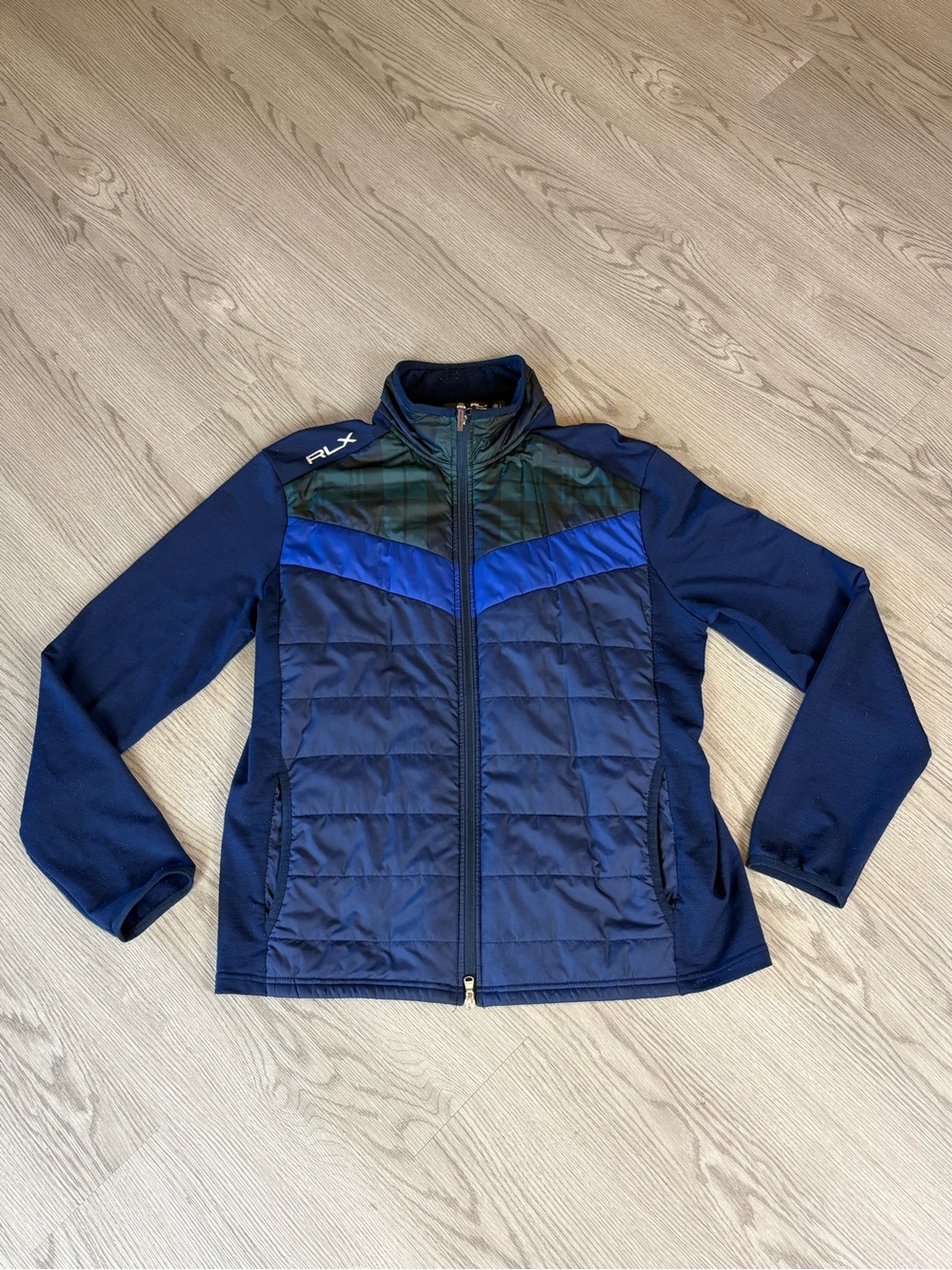 RLX Ralph Lauren Navy and Royal Blue Men's Windbreaker Jacket